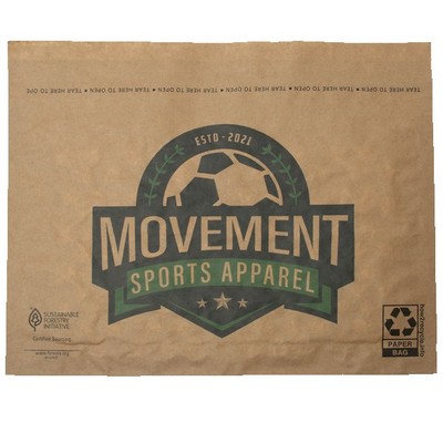 Full Color Cushioned Natural Paper Mailer (14" x 9")