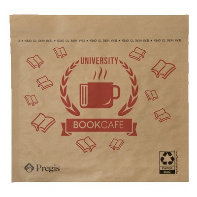 One Color Recyclable Cushioned Natural Paper Mailer (12" x 9")