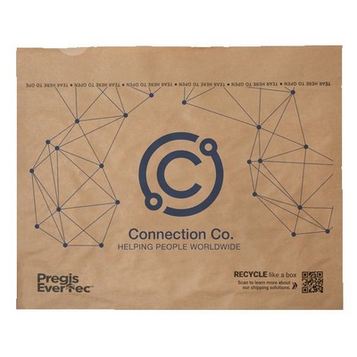 One Color Recyclable Cushioned Natural Paper Mailer (14" x 9")